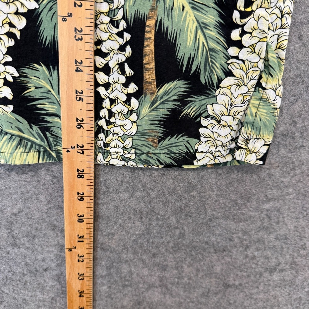 Vintage Go Barefoot Hawaiian Aloha Shirt Mens Large Palm‎ Trees Flowers Camp USA - Picture 9 of 13